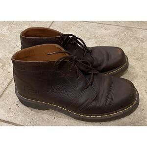 Dr Martens 1B61 Brown Leather Chukka Boots Men’s Size 13 Soft-Toe WORN 5X WOW